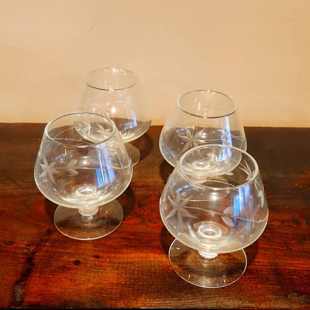 Vintage Brandy Snifters (8)
